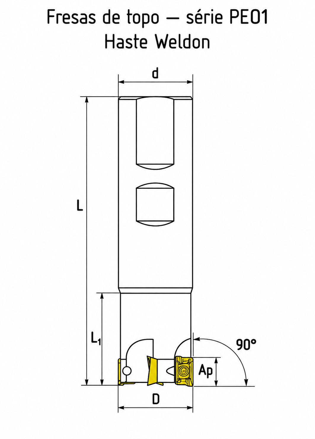 Desenho ou imagem técnica do produto
