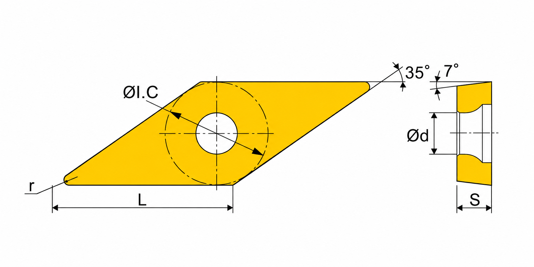 Desenho ou imagem técnica do produto